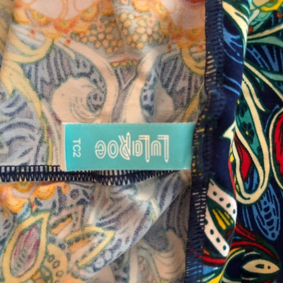 LuLaRoe Multicolor Paisley Leggings - Picture 3 of 4